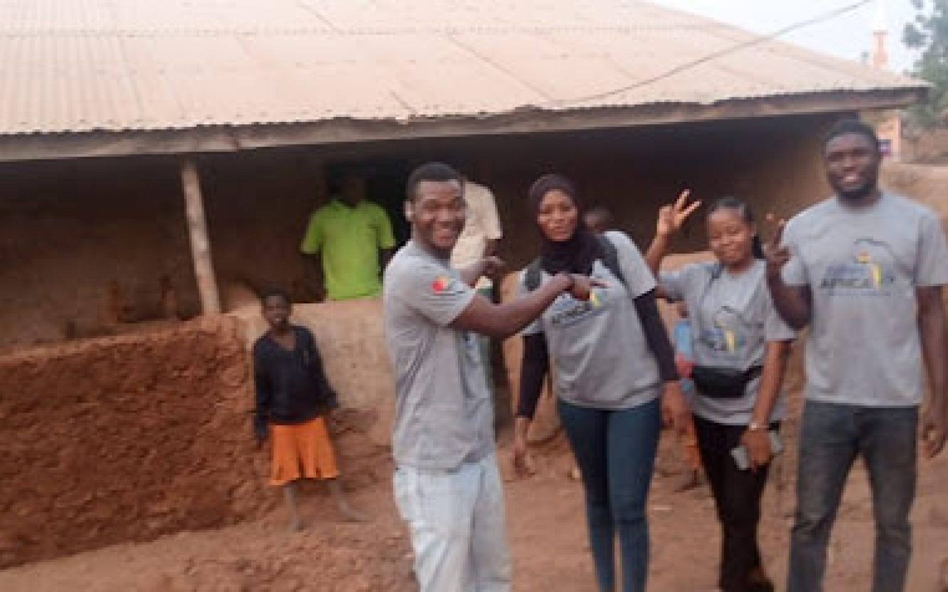 My place of residence. Standing right in front of my room with my fellow Volunteers who were yet to be deployed.